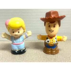 Fisher Price Disney Pixar Little People Toy a story 4 Woody & Bo Peep figures